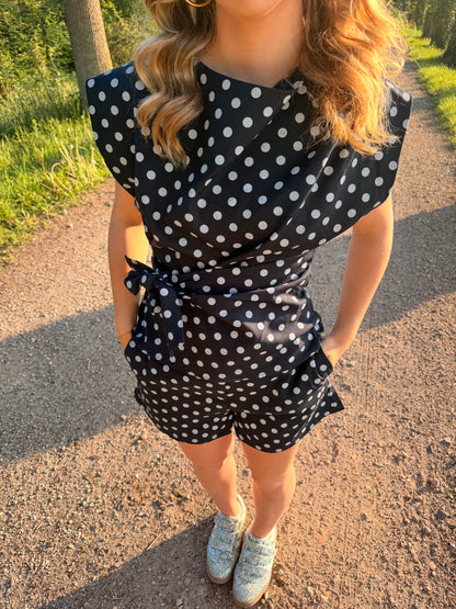 Blueberry dots Top