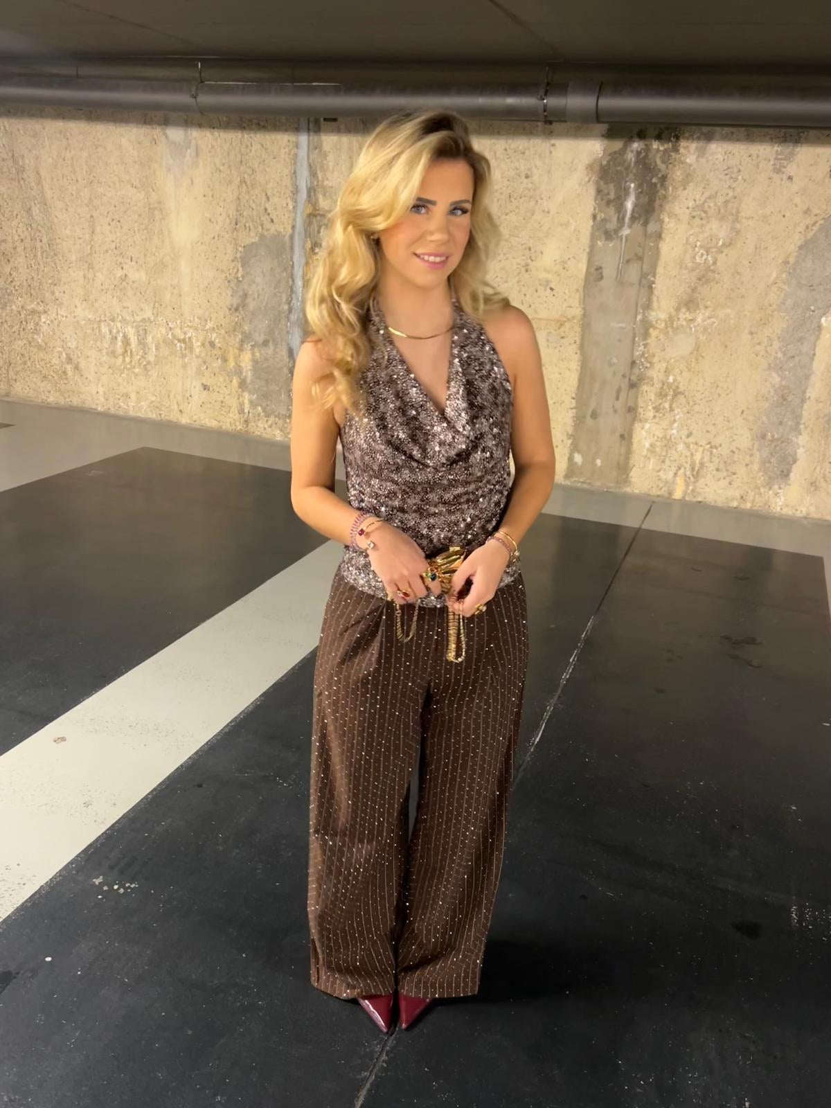 Strass glam
Pantalon